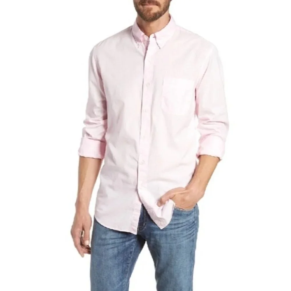 J.‎ Crew Slim Fit Stretch Secret Wash Garment Dyed Sport Long Sleeve Shirt S
